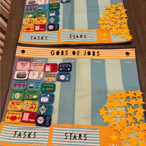 Colorful Weekly Task Chart with Stars - Picture 9 of 10
